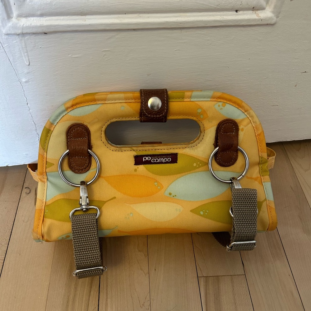 Po Campo Yellow and Green Bicycle Handbag